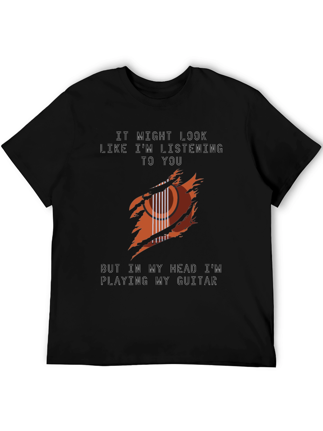 Guitar Player Graphic Tee - Music Lovers T-Shirt