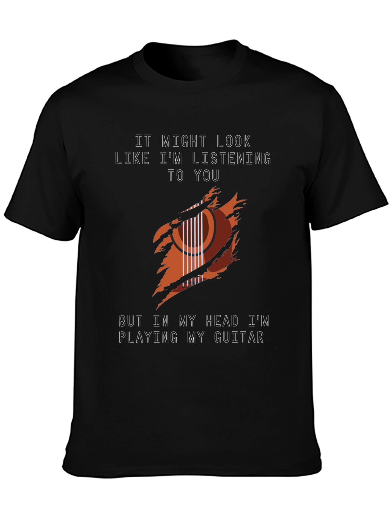 Guitar Player Graphic Tee - Music Lovers T-Shirt