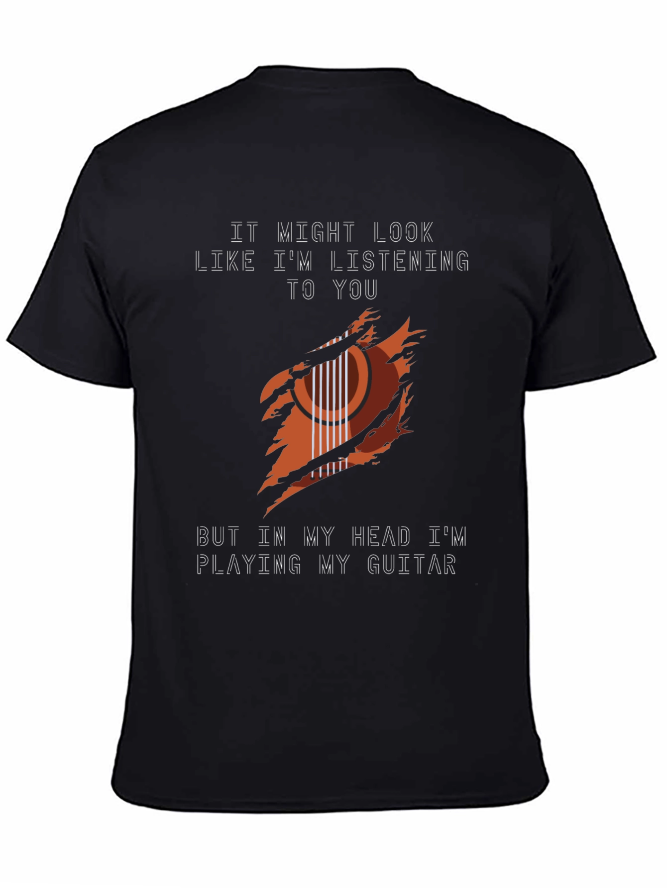 Guitar Player Graphic Tee - Music Lovers T-Shirt