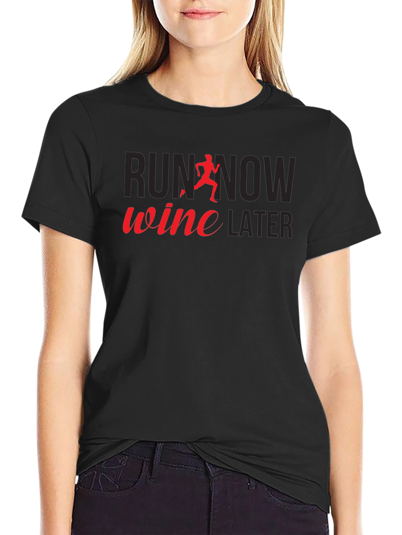 Run Now Wine Later Graphic Tee