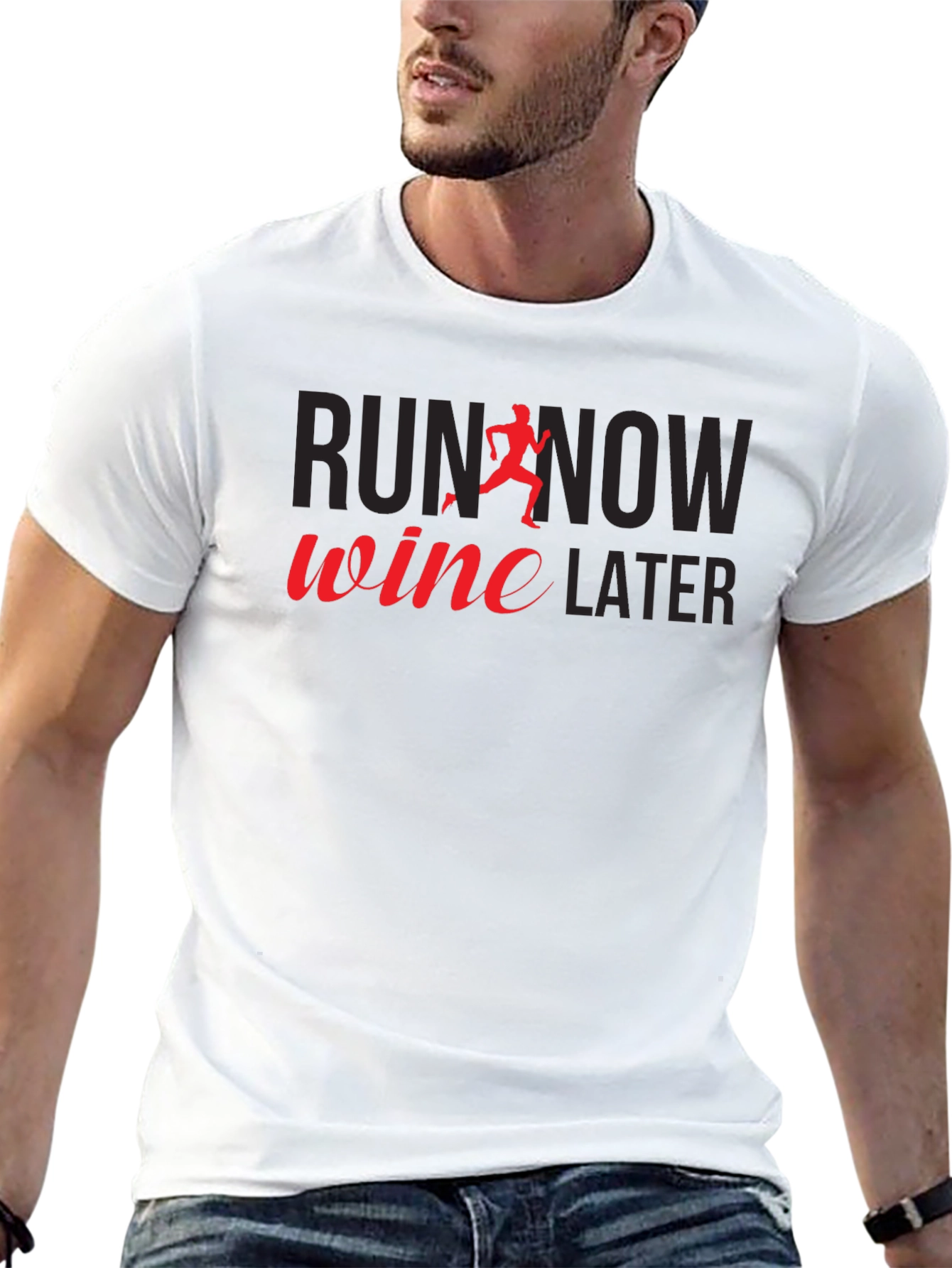 Run Now Wine Later Graphic Tee