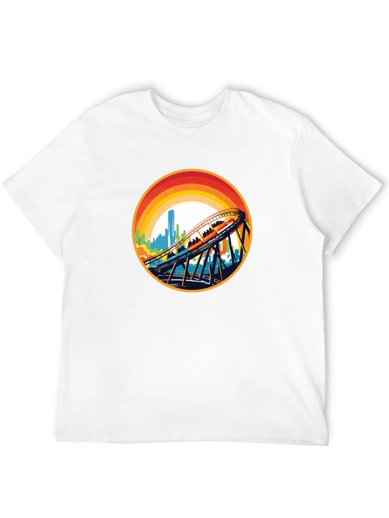 Retro Rollercoaster Graphic Tee