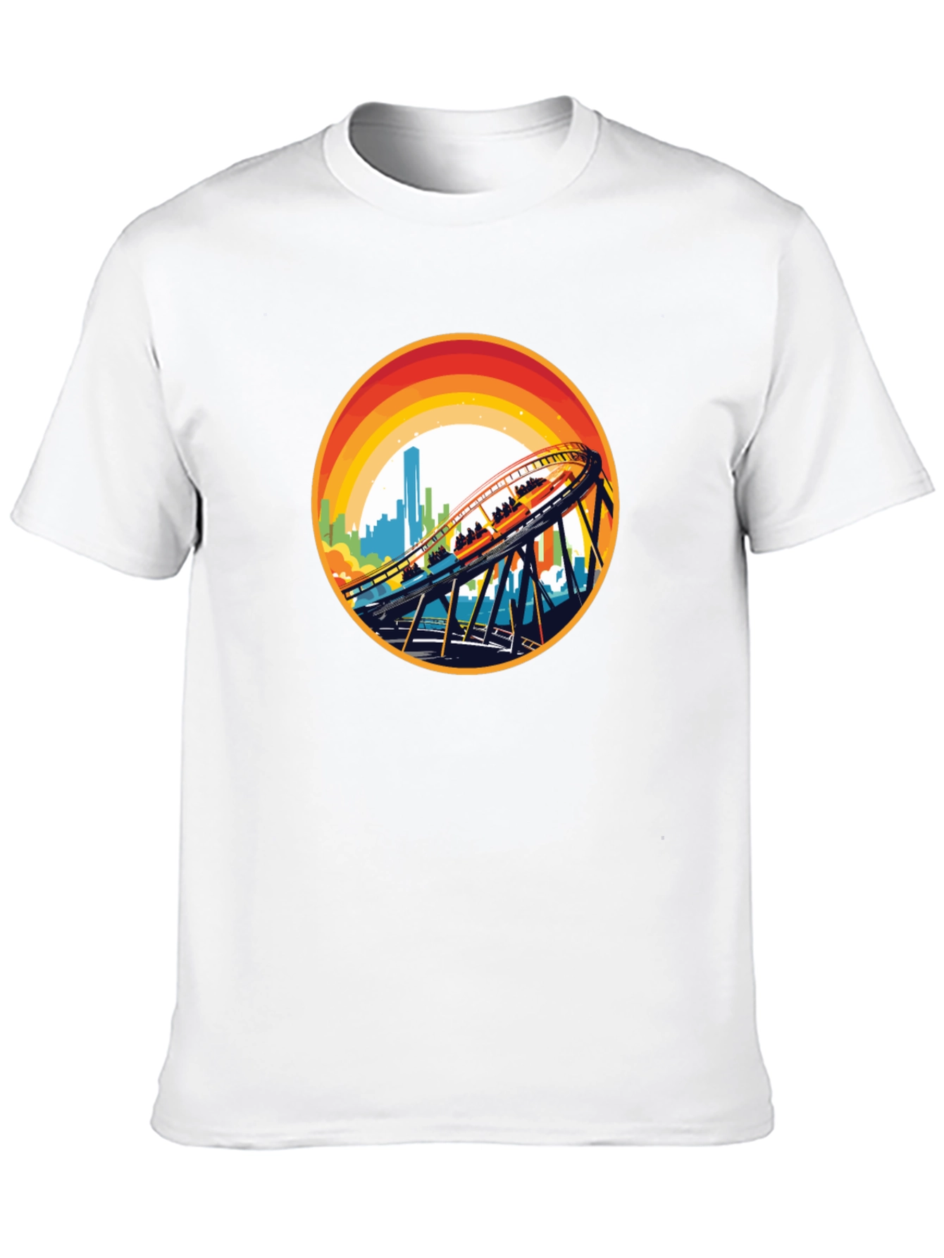Retro Rollercoaster Graphic Tee