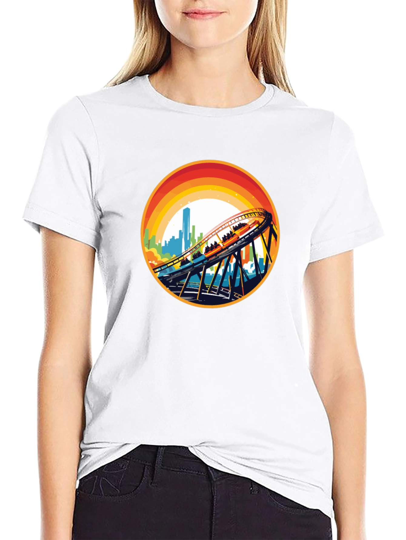 Retro Rollercoaster Graphic Tee