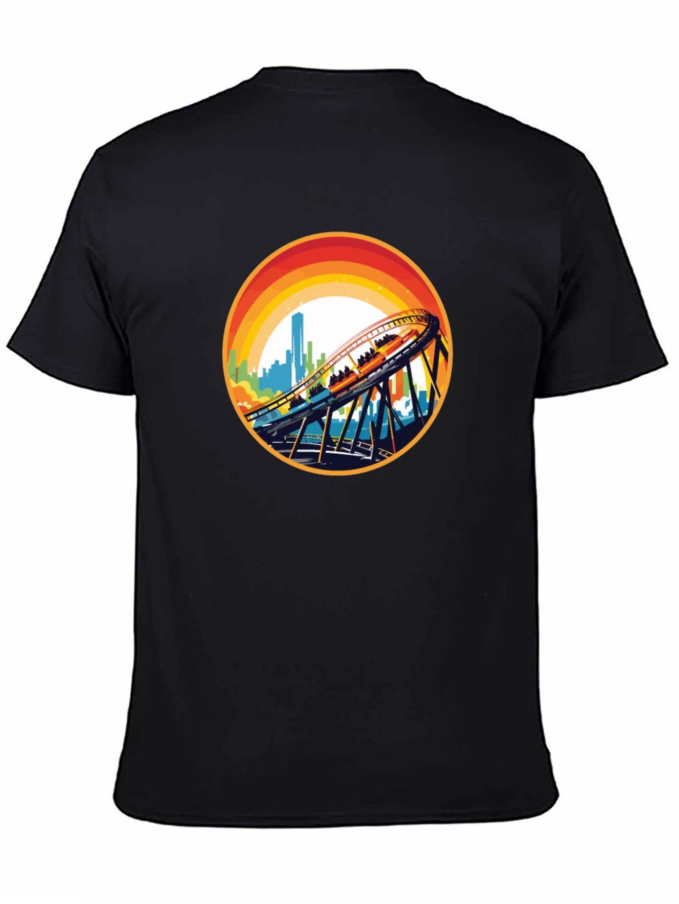 Retro Rollercoaster Graphic Tee