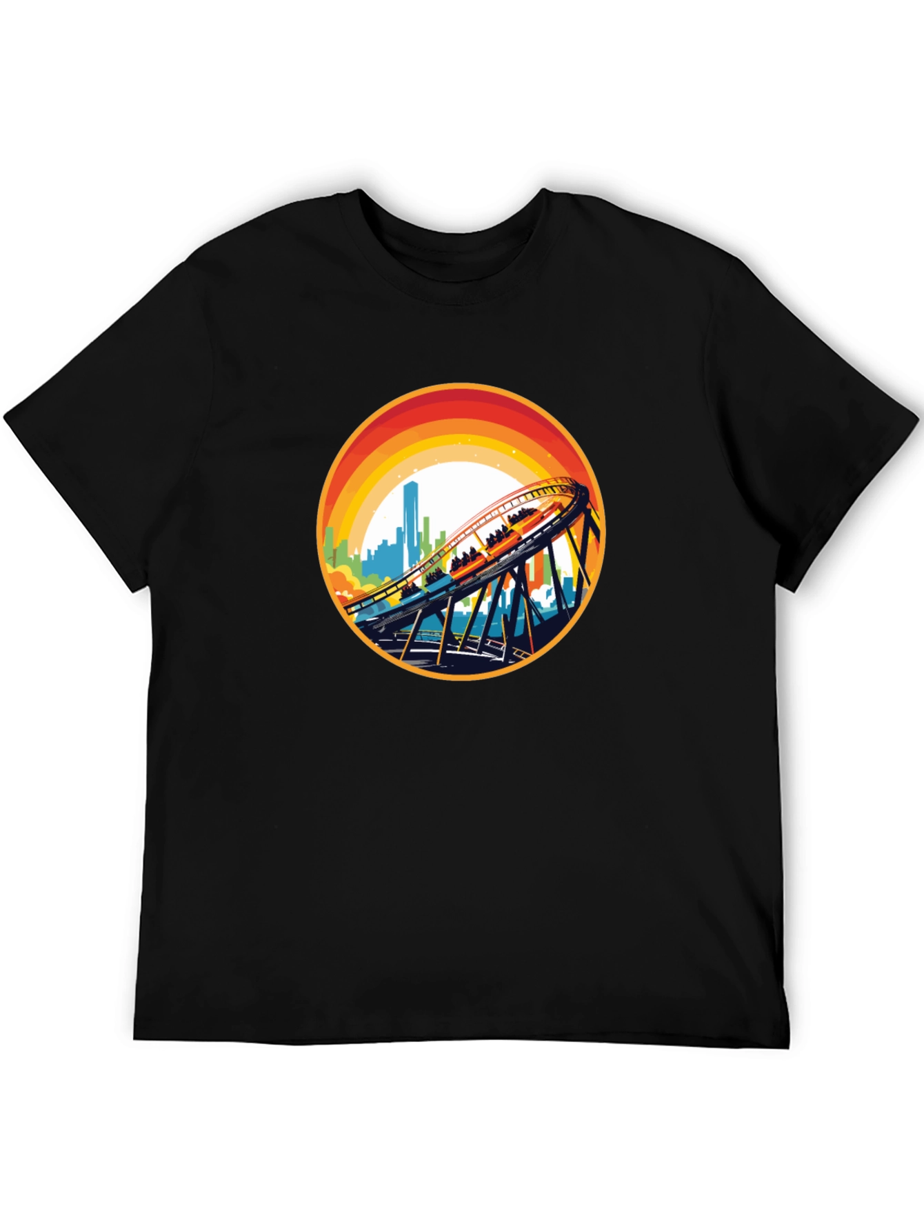 Retro Rollercoaster Graphic Tee