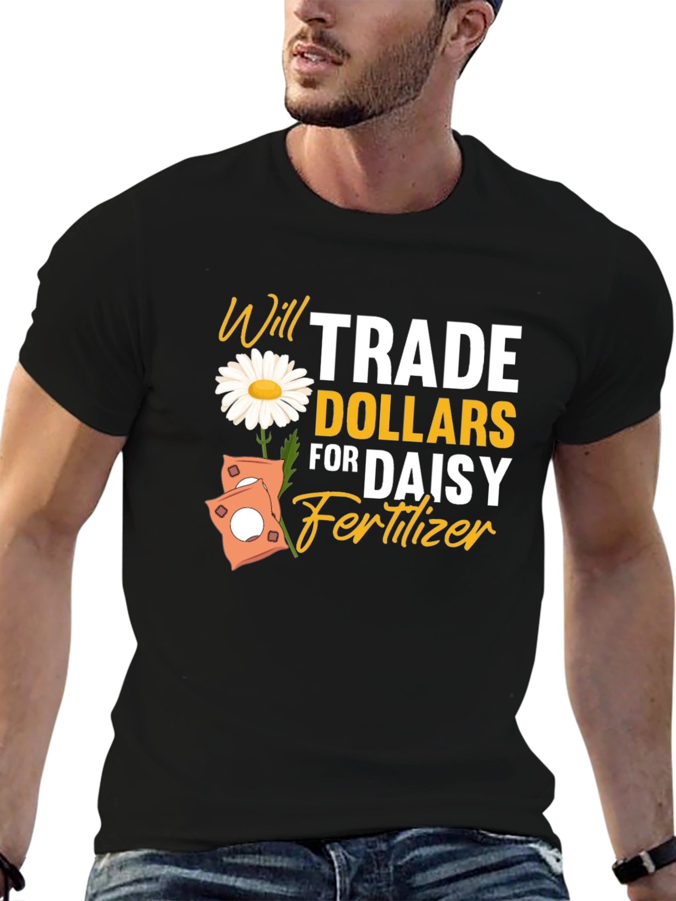 Daisy Fertilizer Trade Black T-Shirt