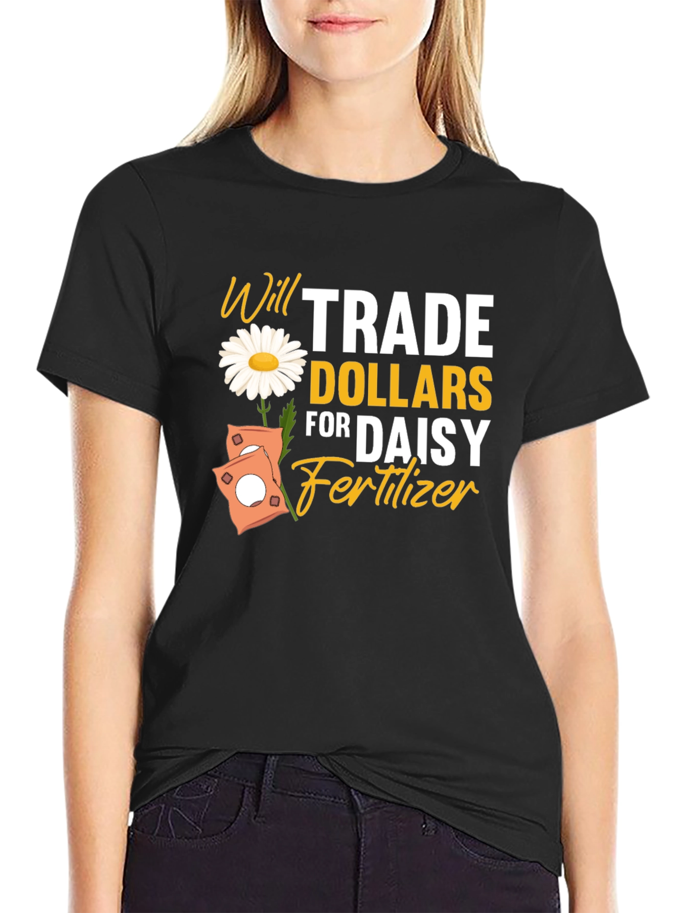 Daisy Fertilizer Trade Black T-Shirt