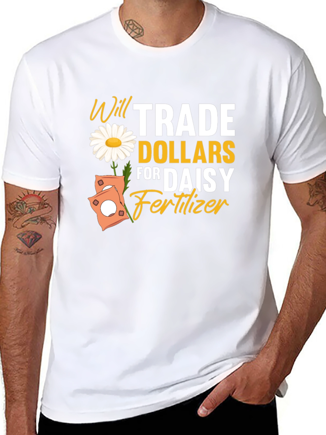 Daisy Fertilizer Trade Black T-Shirt