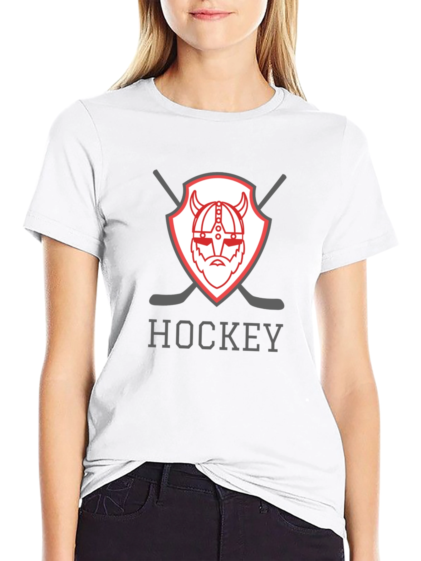 Hockey Viking Shield Graphic T-Shirt