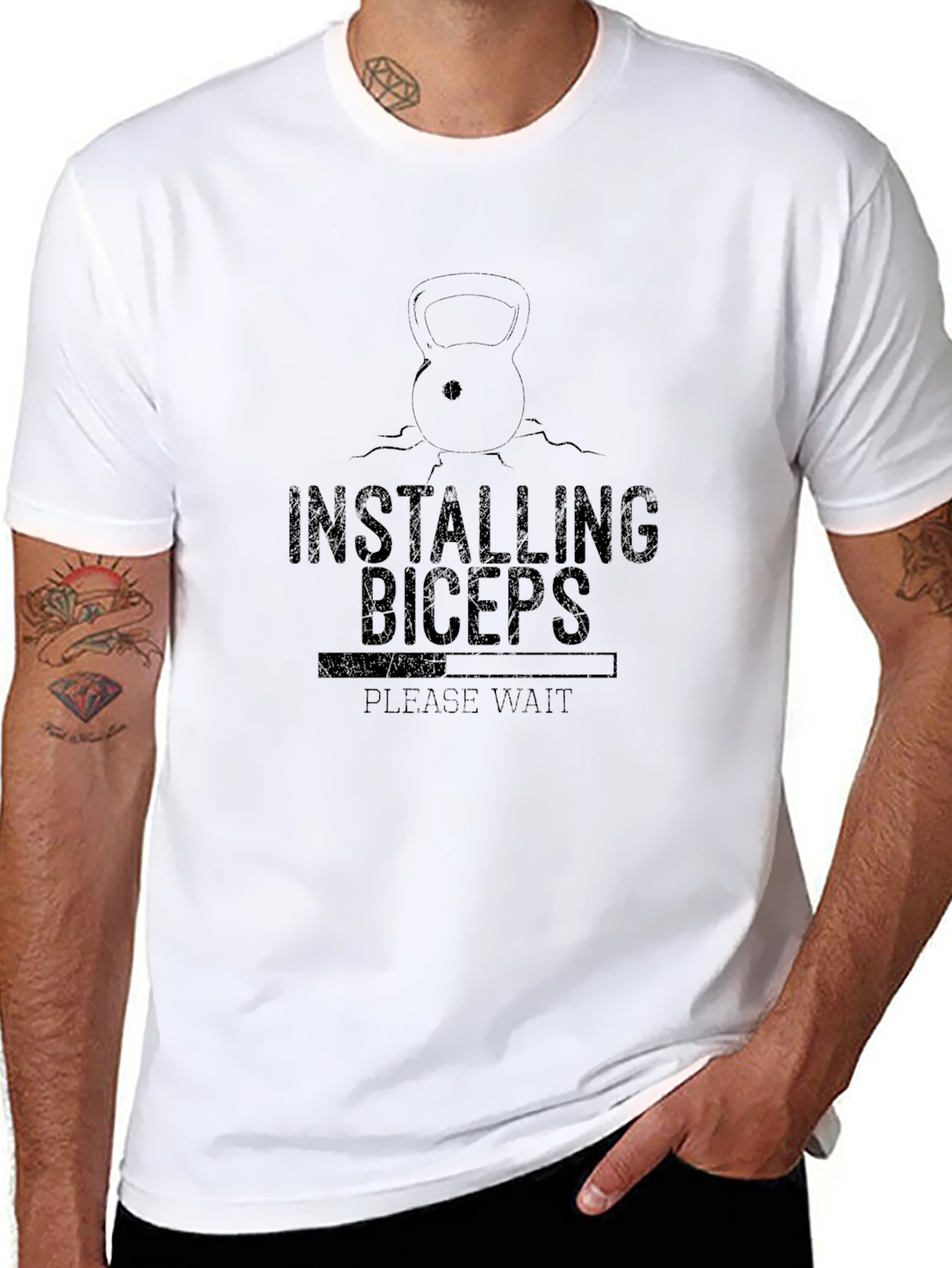 Installing Biceps Graphic T-Shirt
