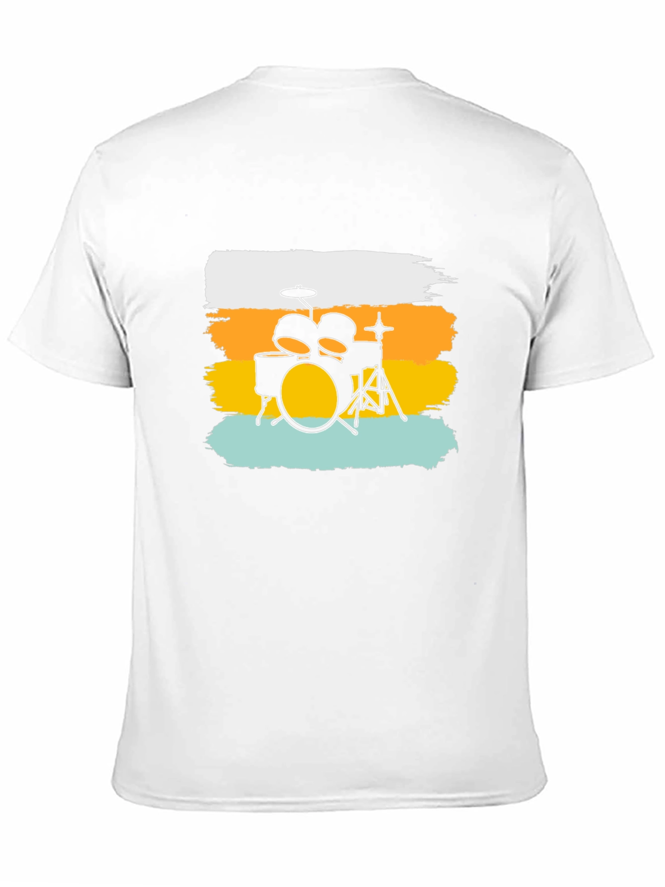 Drum Set Graphic T-Shirt - Rock Music Tee