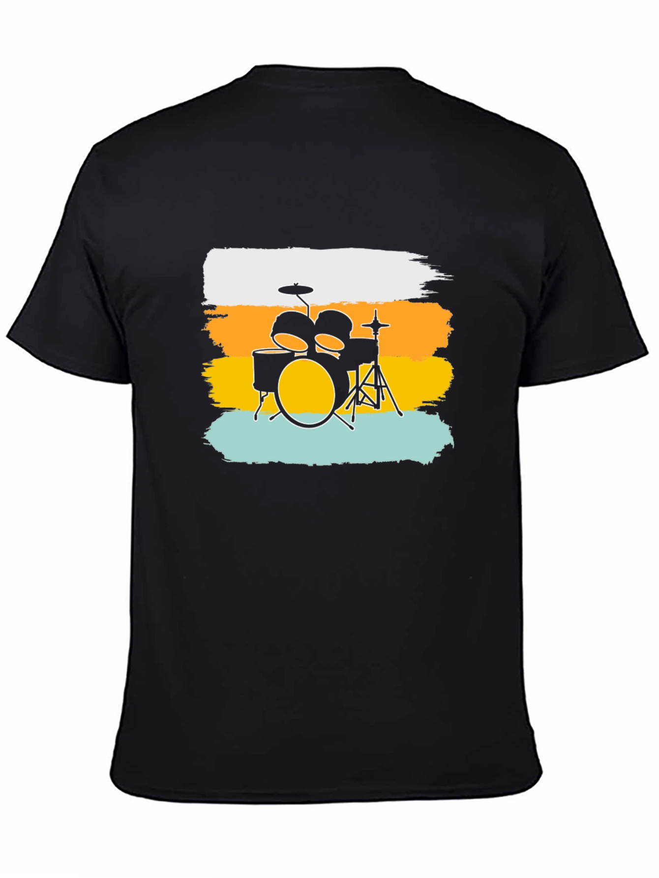 Drum Set Graphic T-Shirt - Rock Music Tee