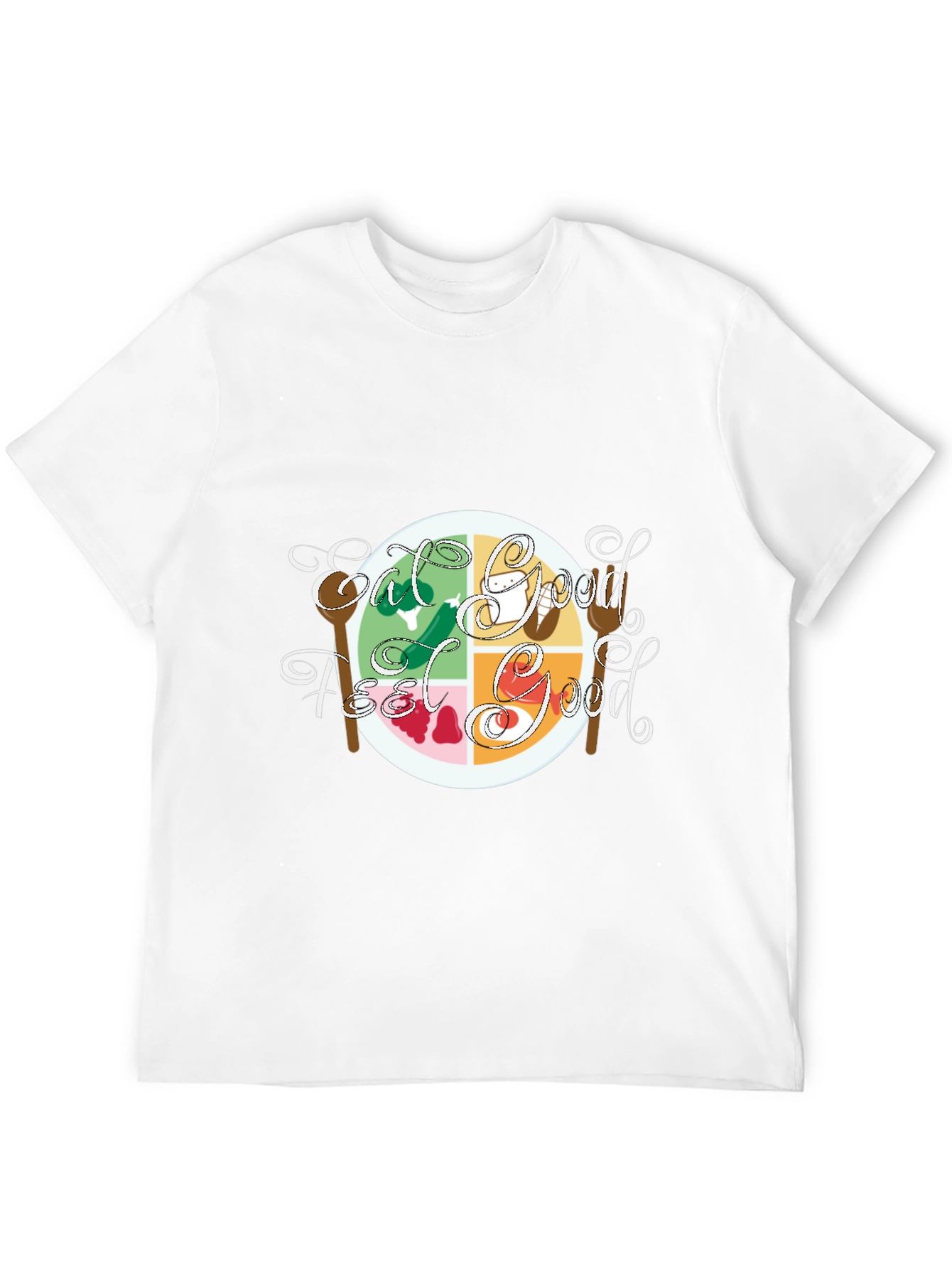 Eat Good Feel Good Graphic Tee - Black Cotton