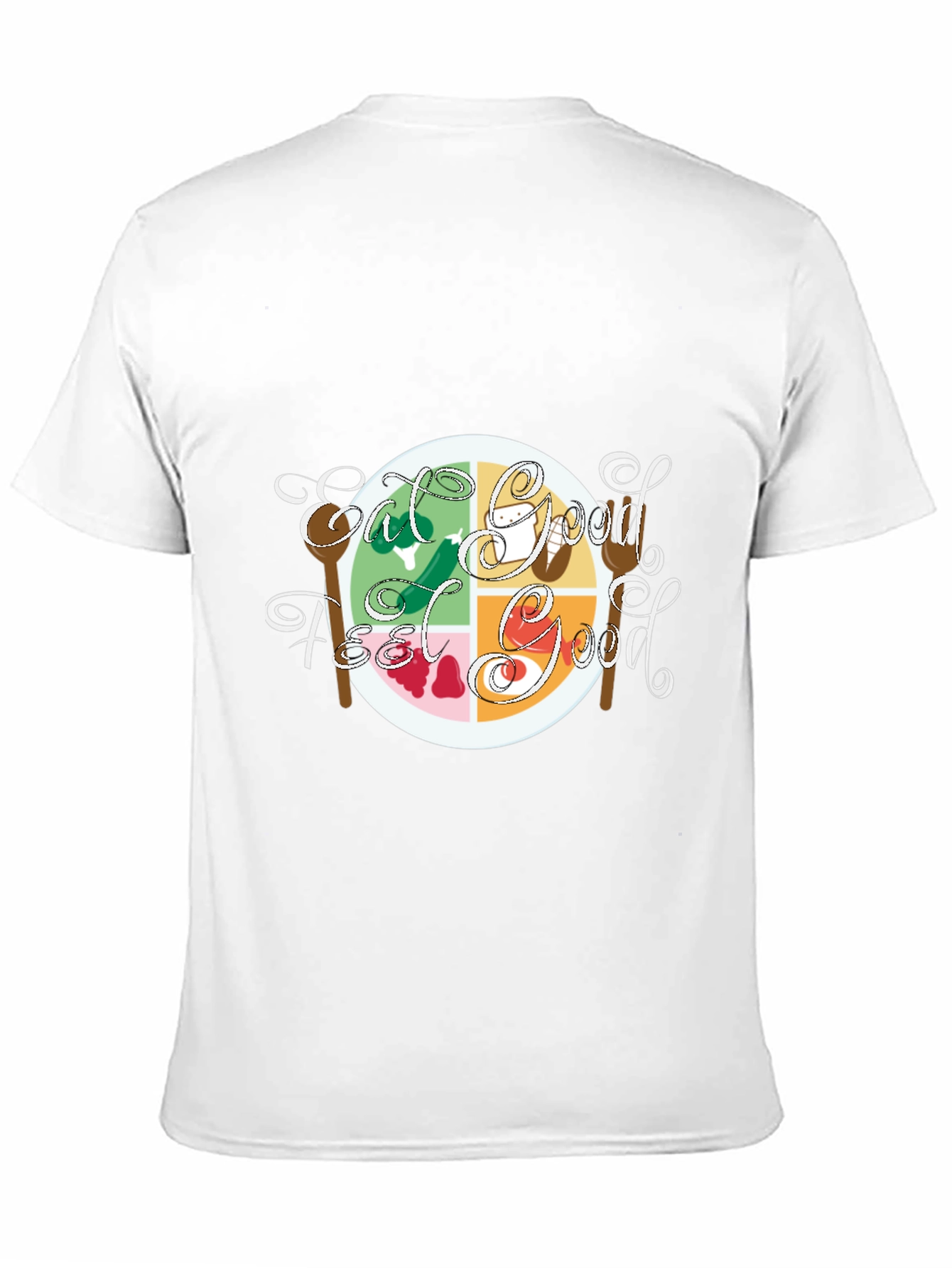 Eat Good Feel Good Graphic Tee - Black Cotton