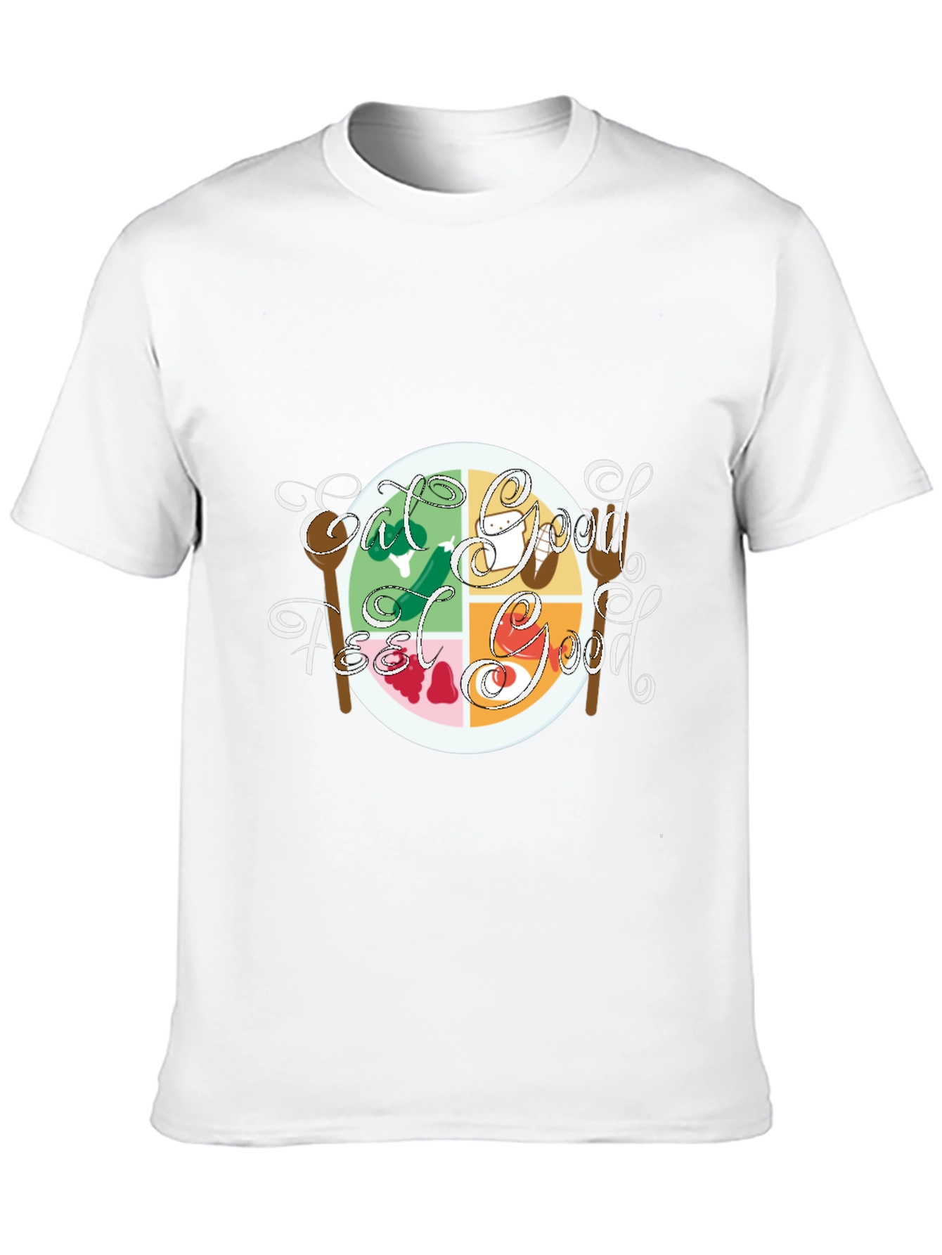 Eat Good Feel Good Graphic Tee - Black Cotton
