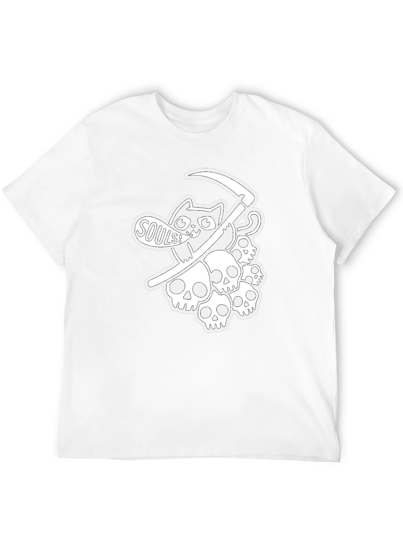 Grim Reaper Cat Souls T-Shirt