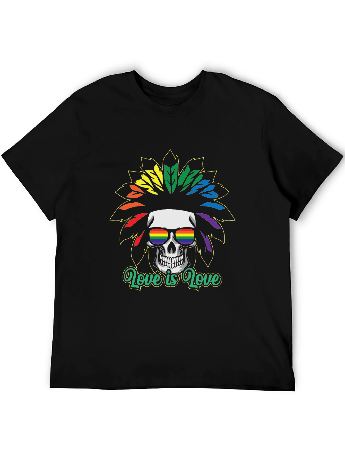 LGBT Skull T-Shirt - Love is Love Tee