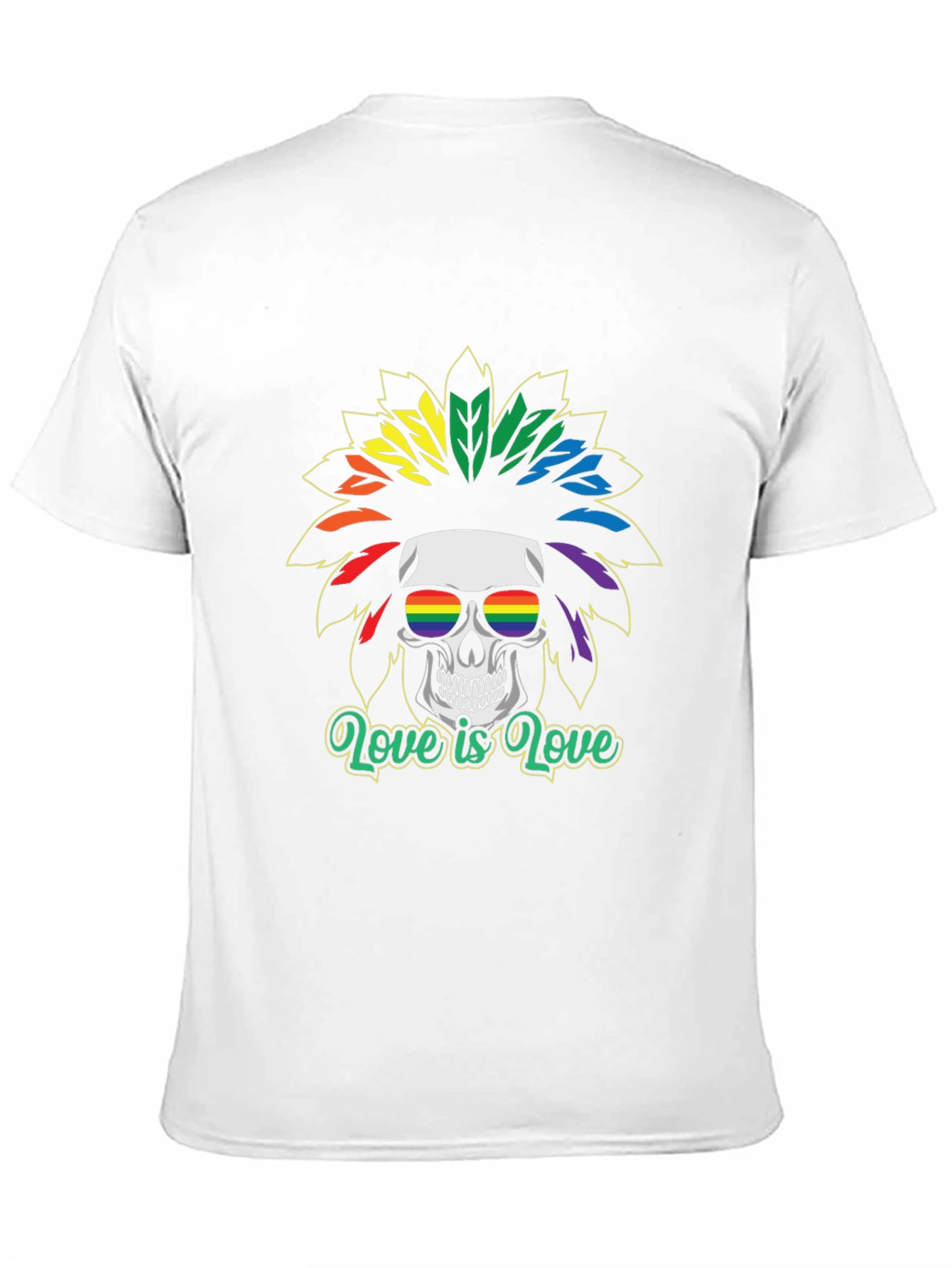 LGBT Skull T-Shirt - Love is Love Tee