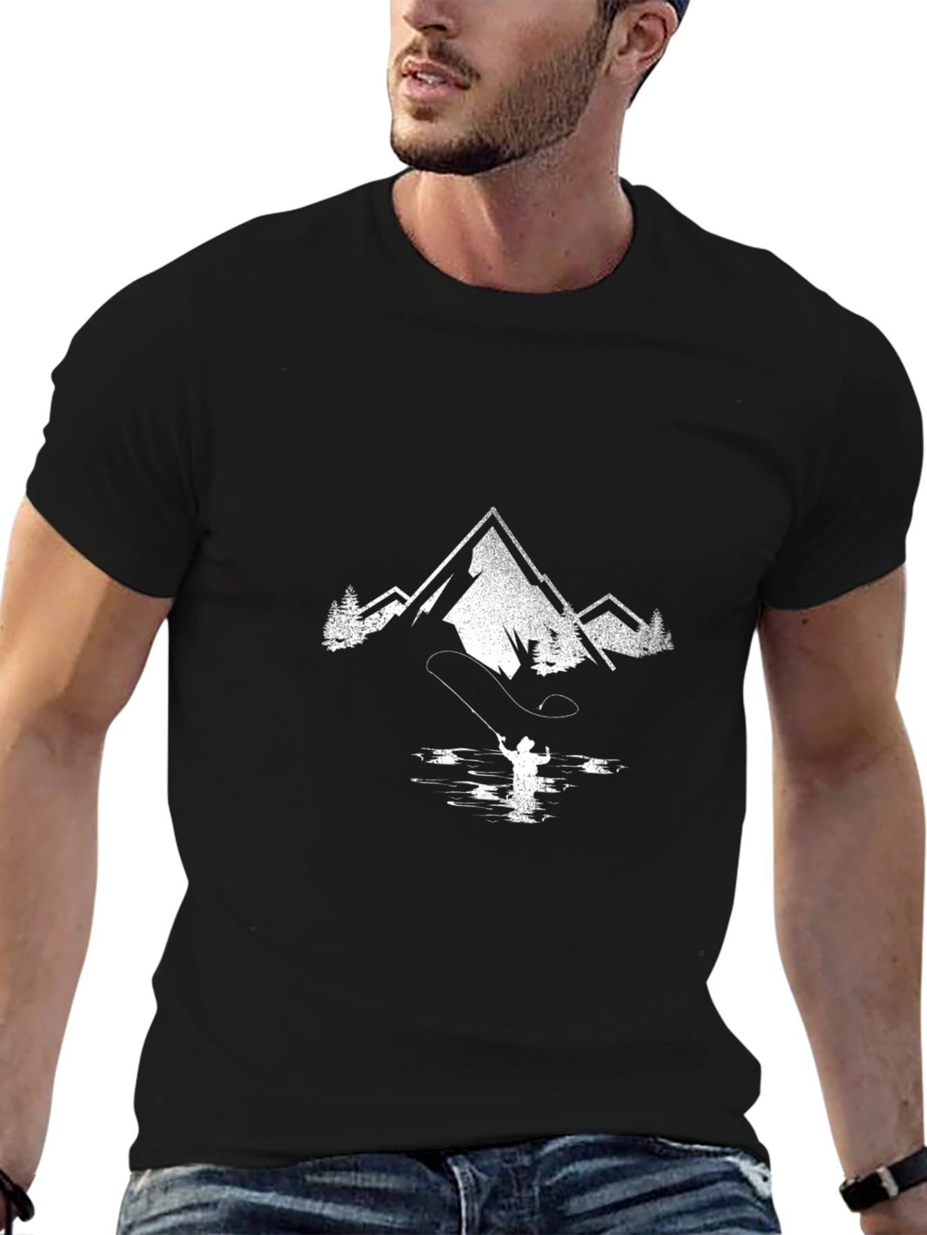 Mountain Fishing Graphic Tee