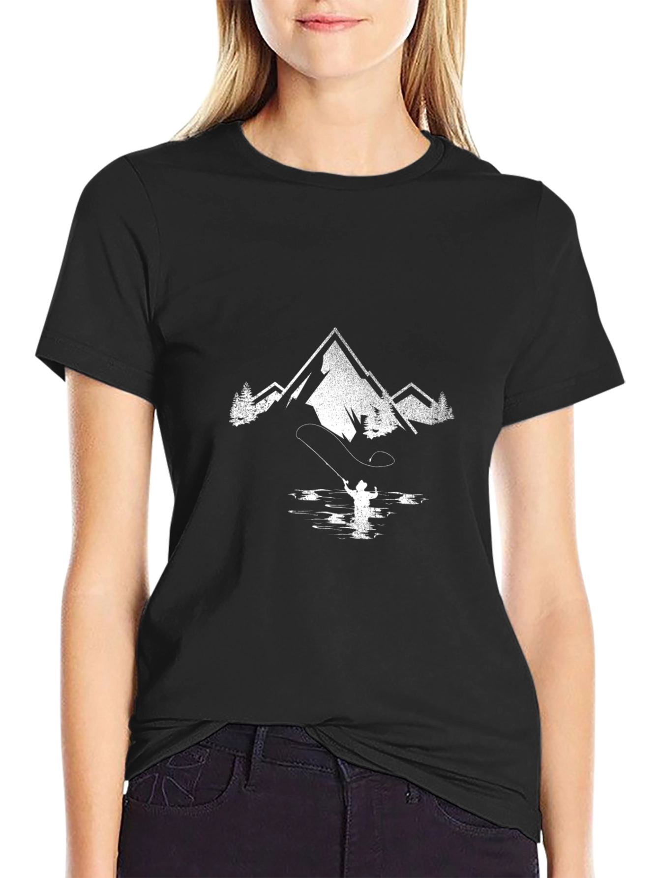 Mountain Fishing Graphic Tee