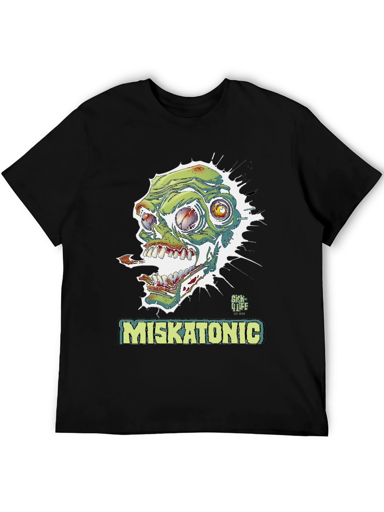 Miskatonic Zombie Graphic T-Shirt - Horror Style