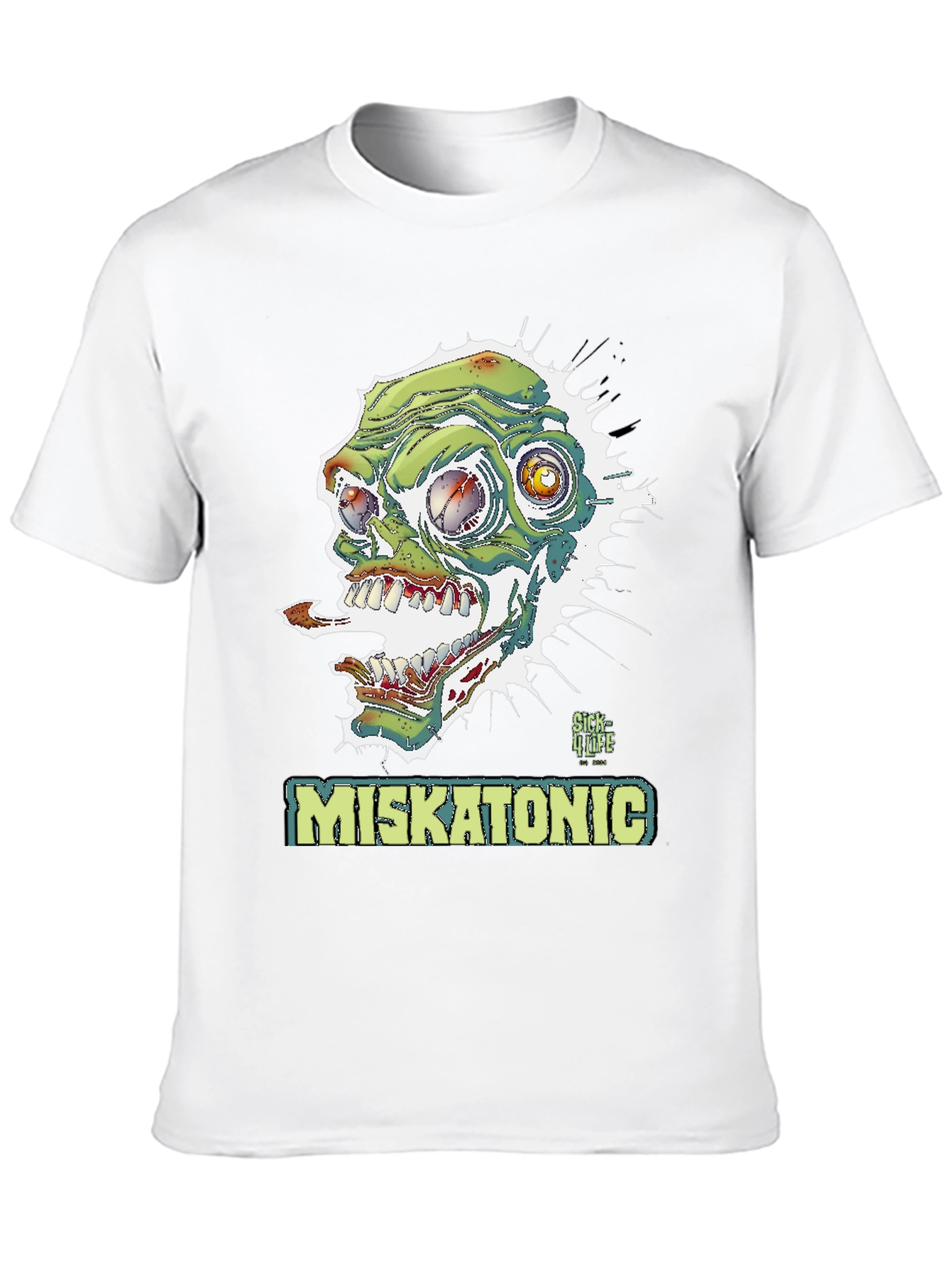 Miskatonic Zombie Graphic T-Shirt - Horror Style