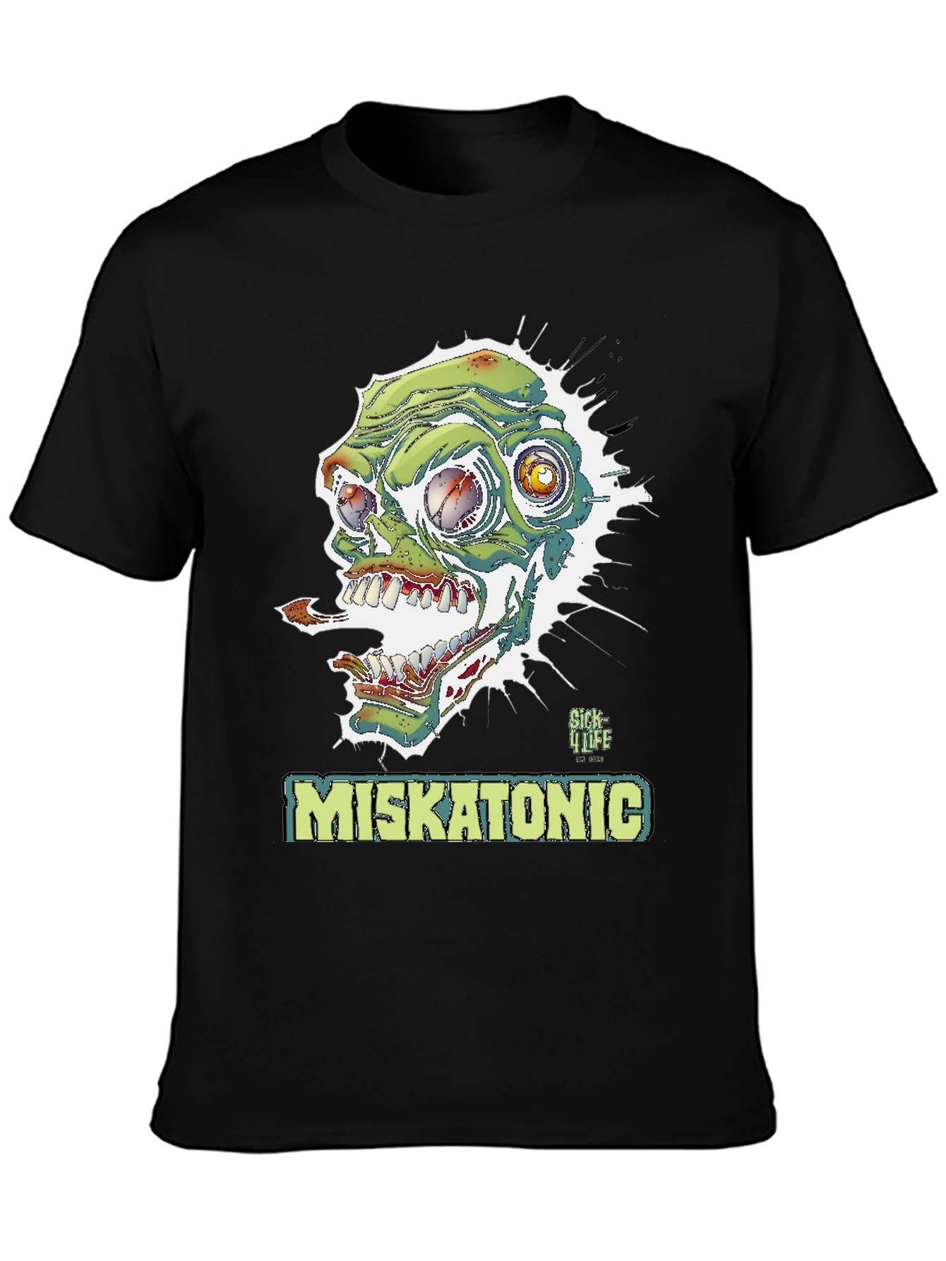 Miskatonic Zombie Graphic T-Shirt - Horror Style
