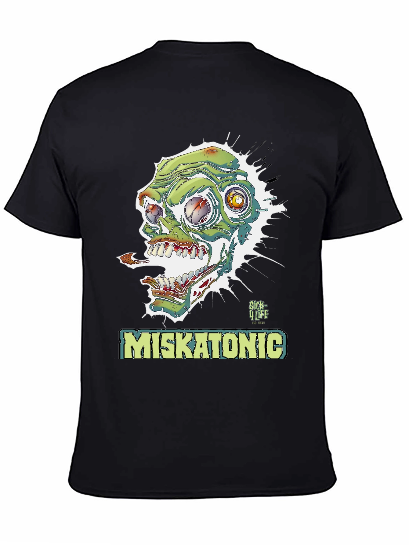 Miskatonic Zombie Graphic T-Shirt - Horror Style