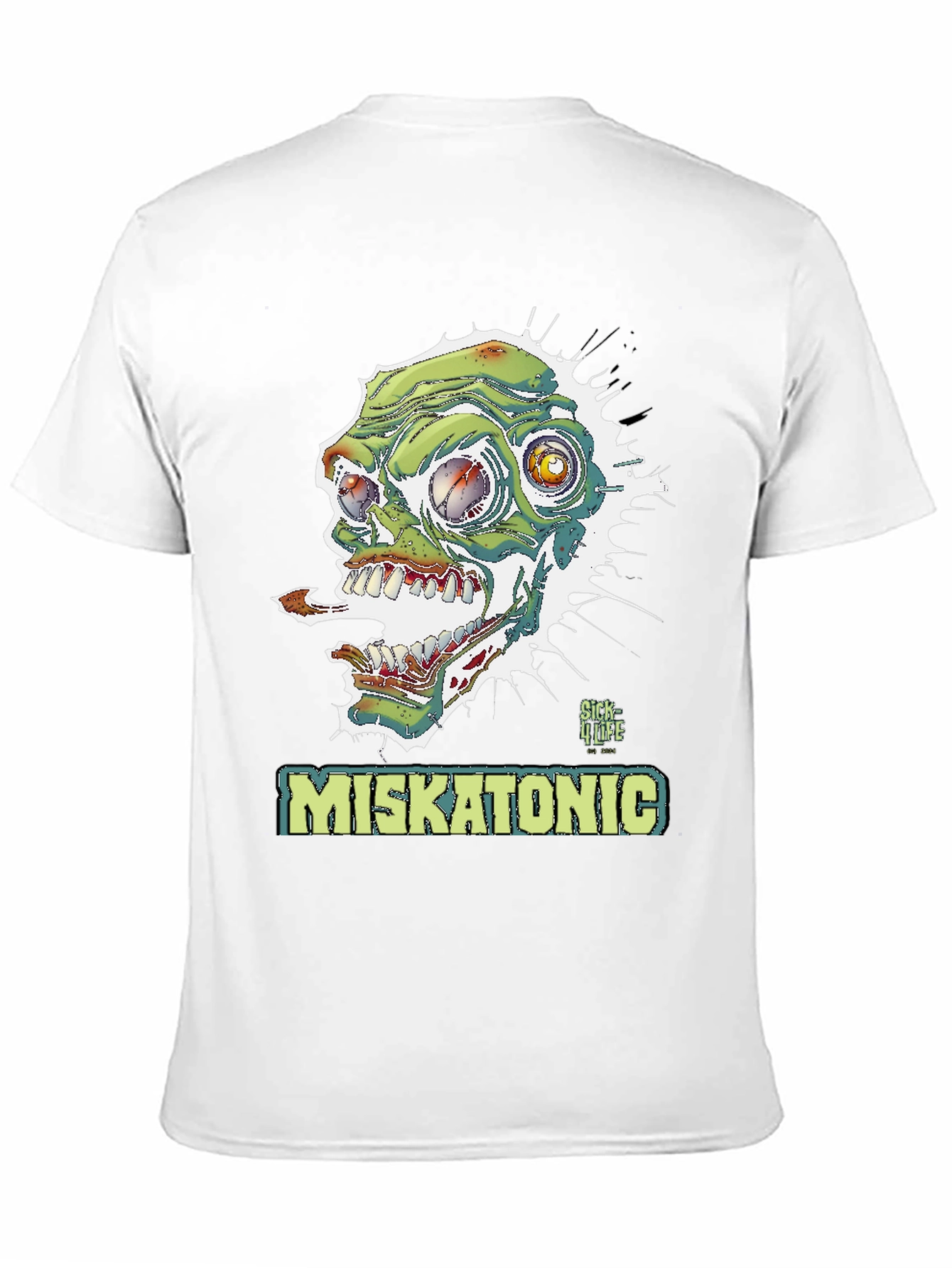 Miskatonic Zombie Graphic T-Shirt - Horror Style