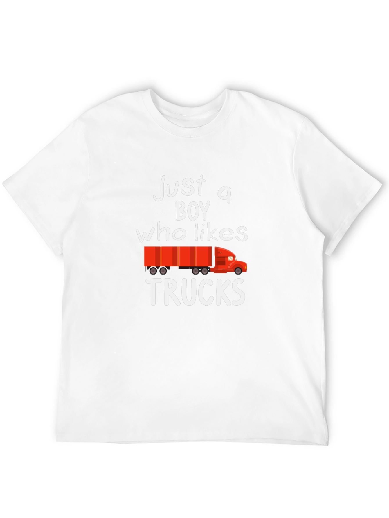Just a Boy Who Likes Trucks T-Shirt