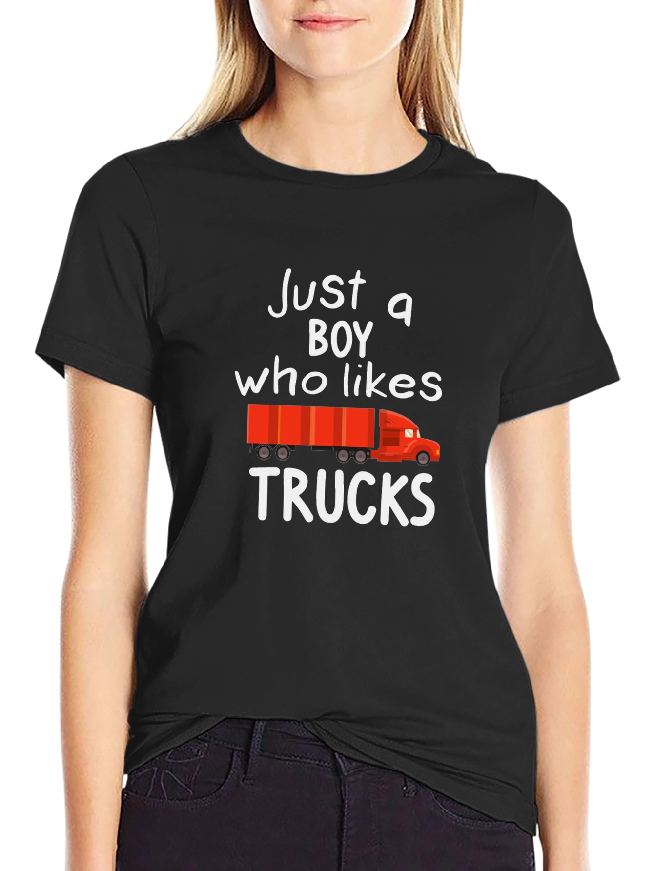 Just a Boy Who Likes Trucks T-Shirt