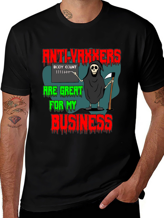 Anti-Vaxxers Reaper Graphic T-Shirt
