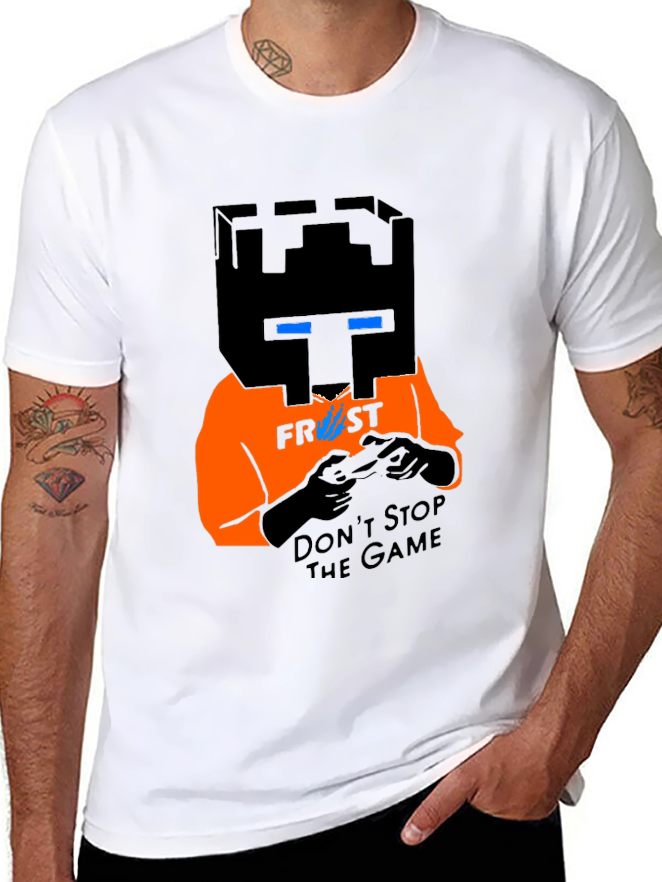 Frost Gamer Graphic Tee - Dont Stop the Game!
