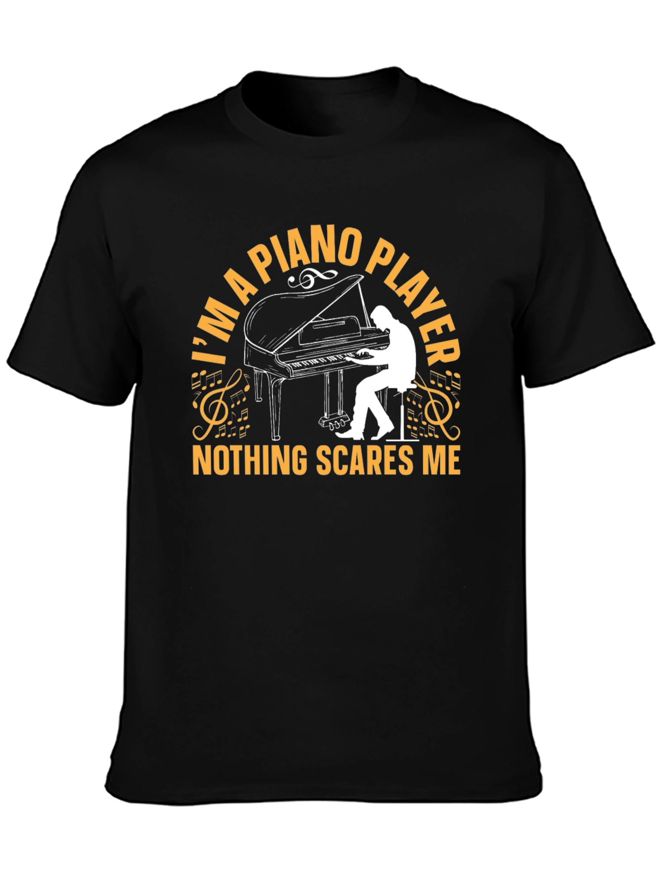 Piano Player Graphic T-Shirt - Music Lover Tee
