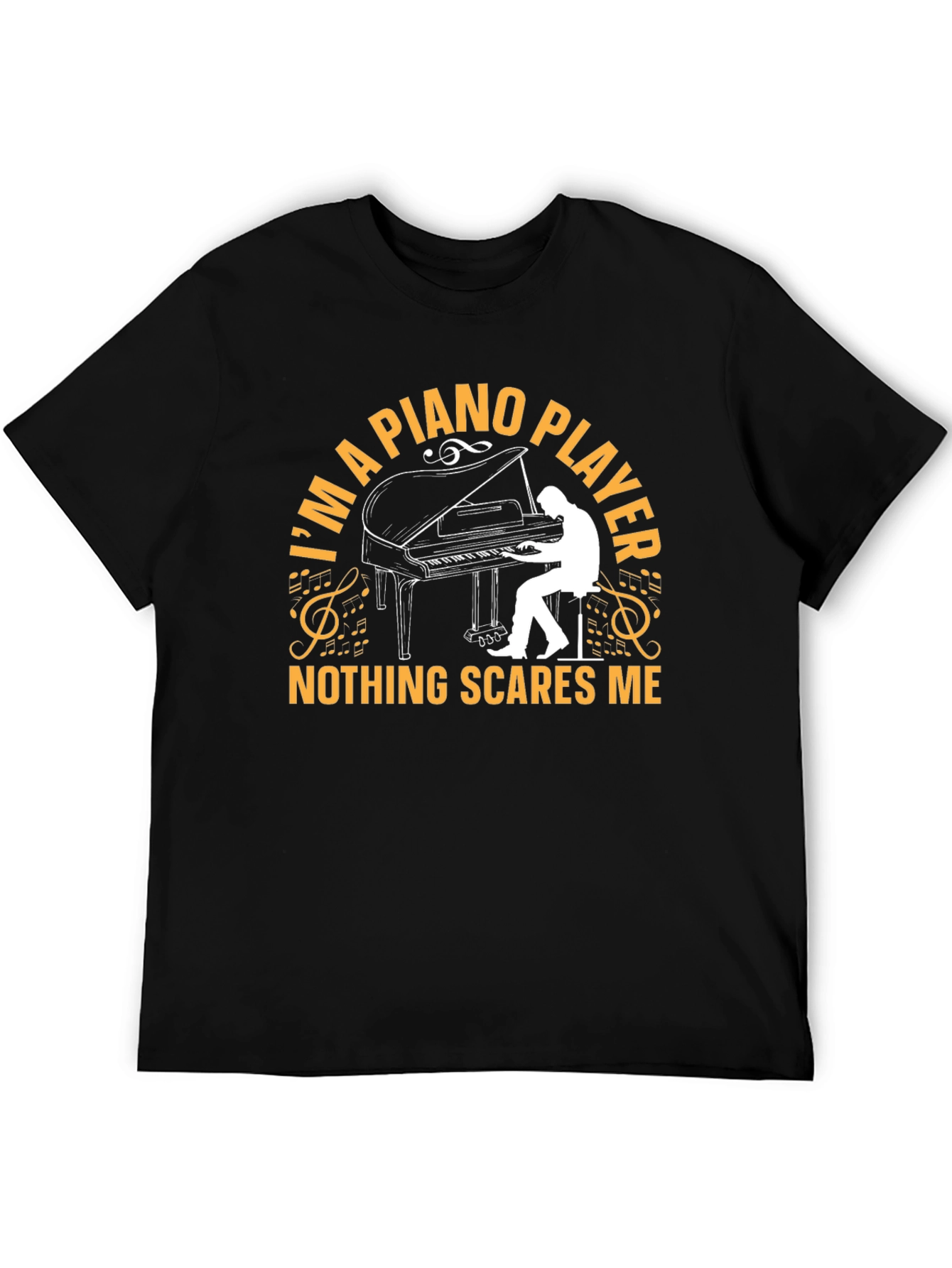 Piano Player Graphic T-Shirt - Music Lover Tee