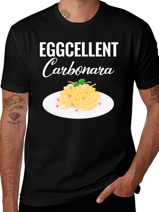 Eggcellent Carbonara T-Shirt - Funny Pasta Lover Tee