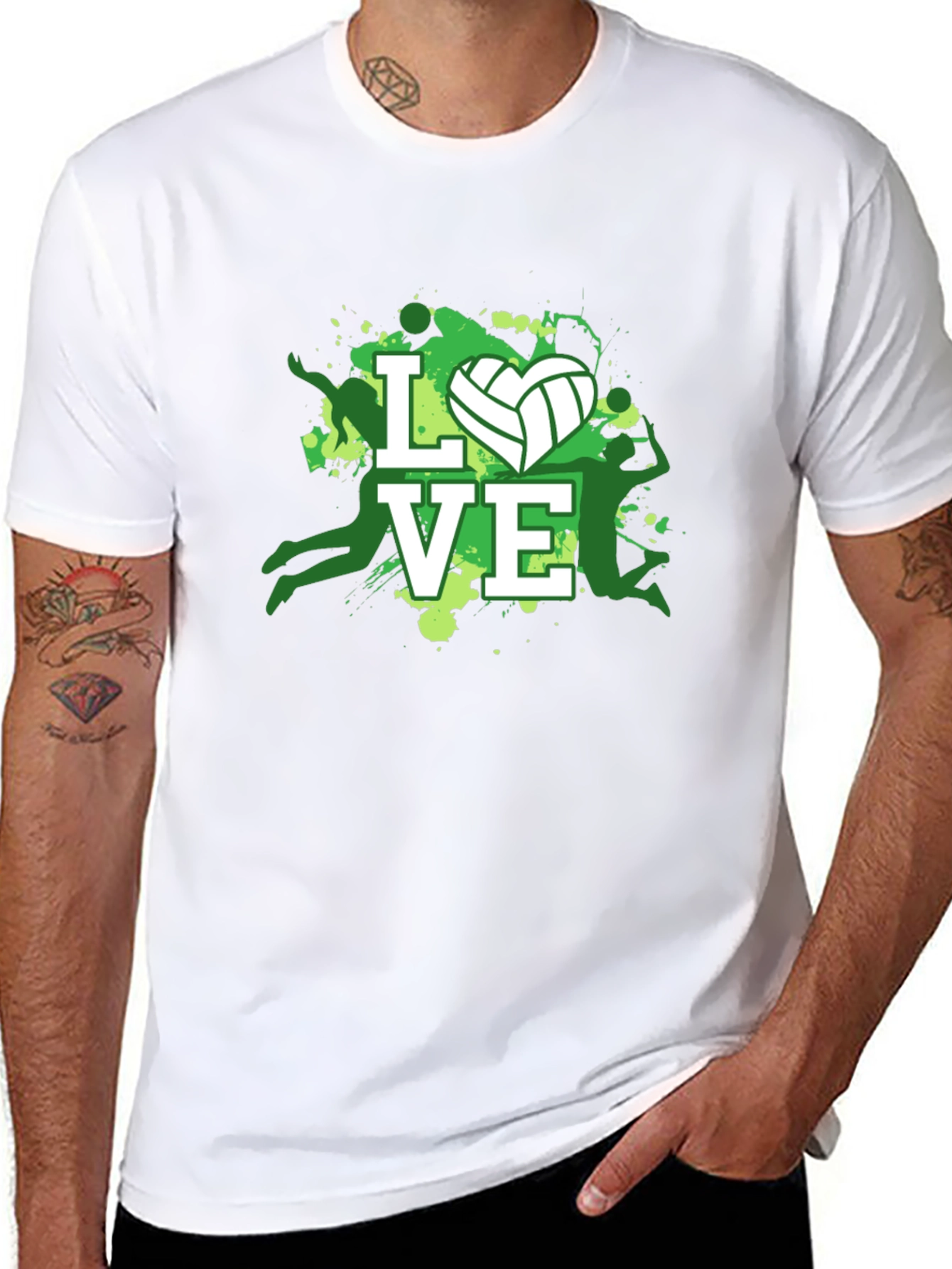 Volleyball Love Graphic Tee - Sporty Casual T-Shirt