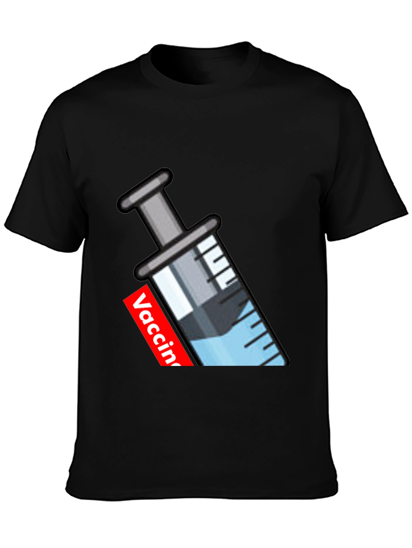 Vaccine Syringe Graphic T-Shirt - Modern Comfort