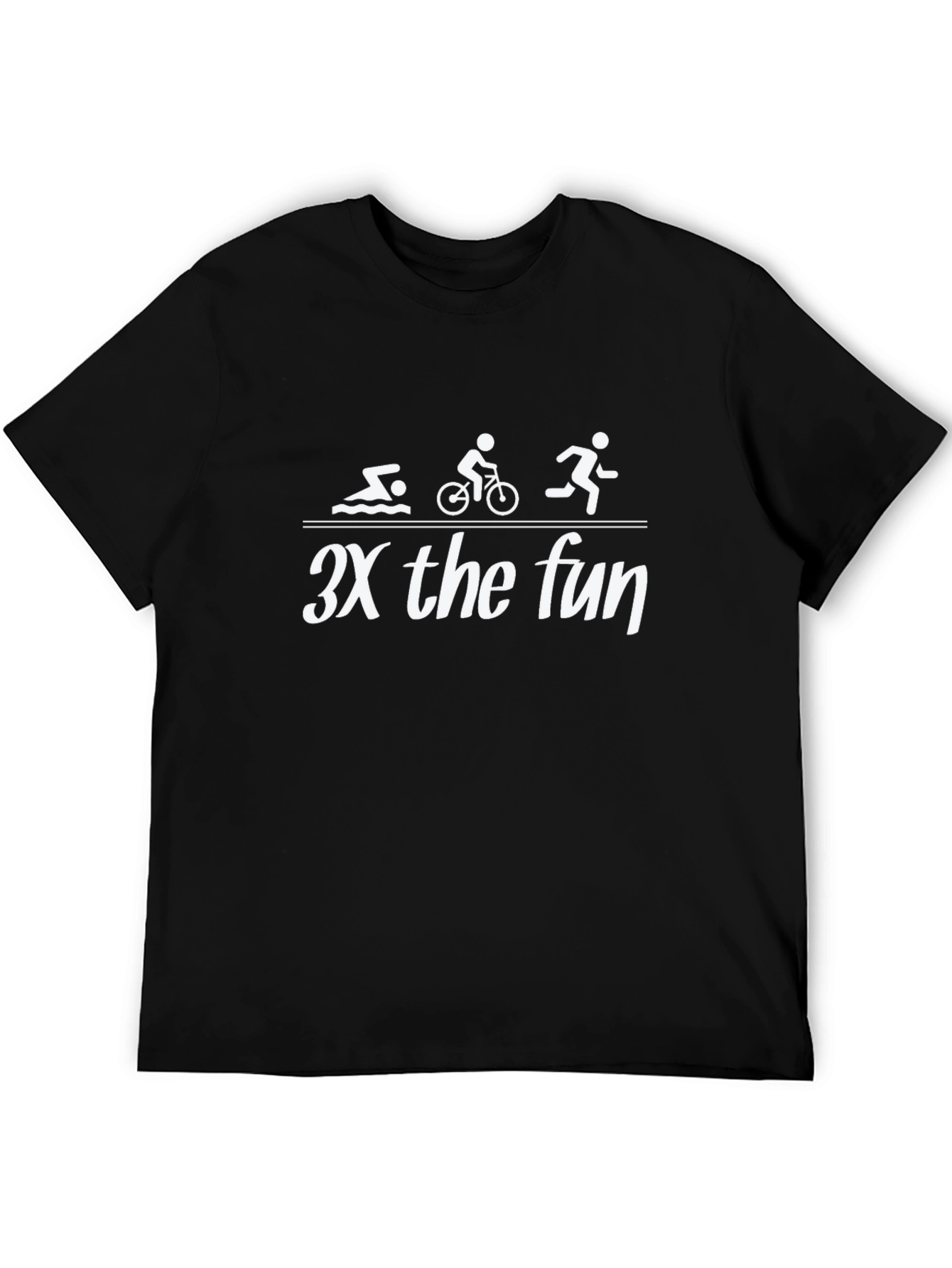 Triathlon 3X Fun Black T-Shirt