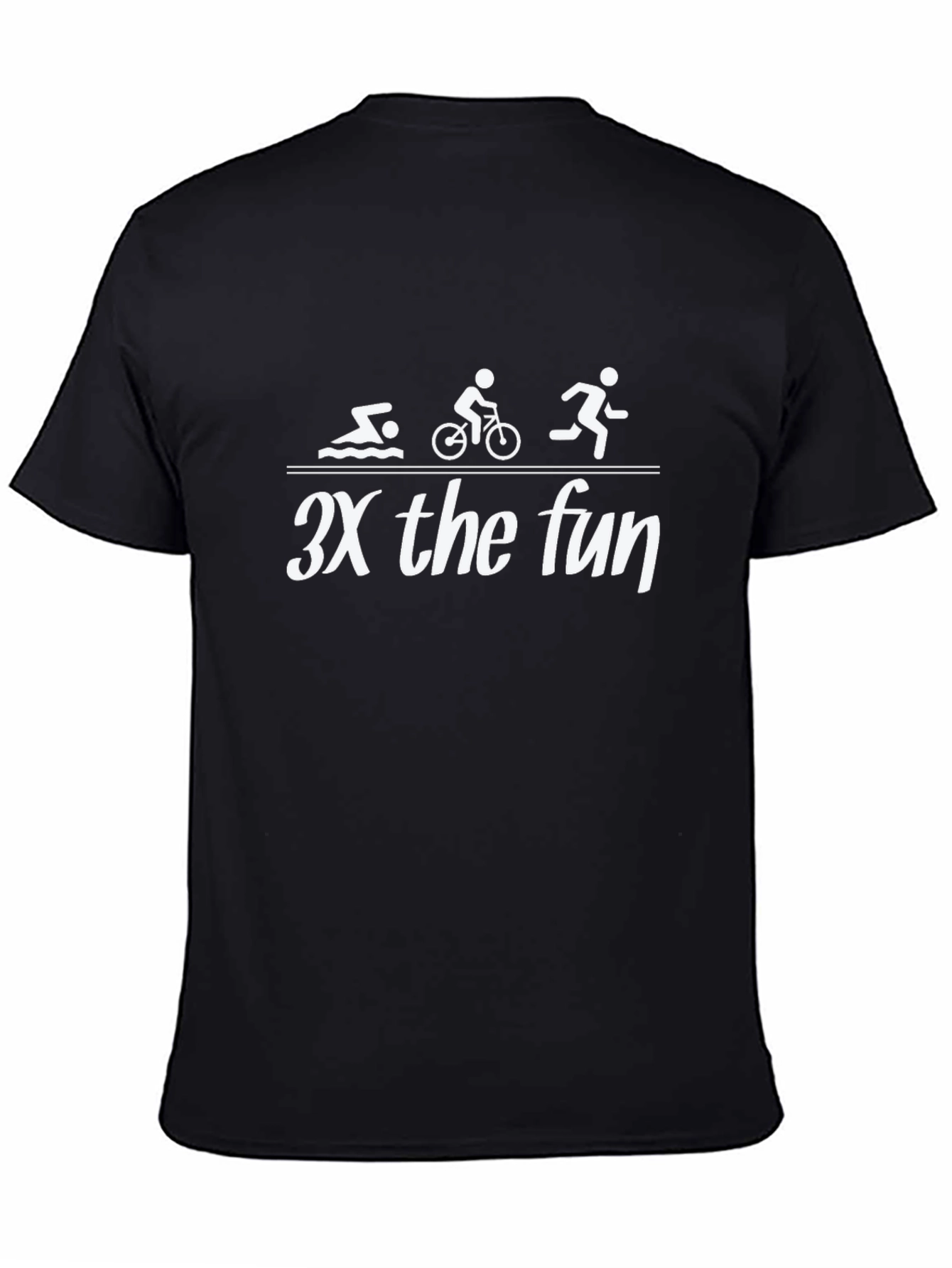 Triathlon 3X Fun Black T-Shirt
