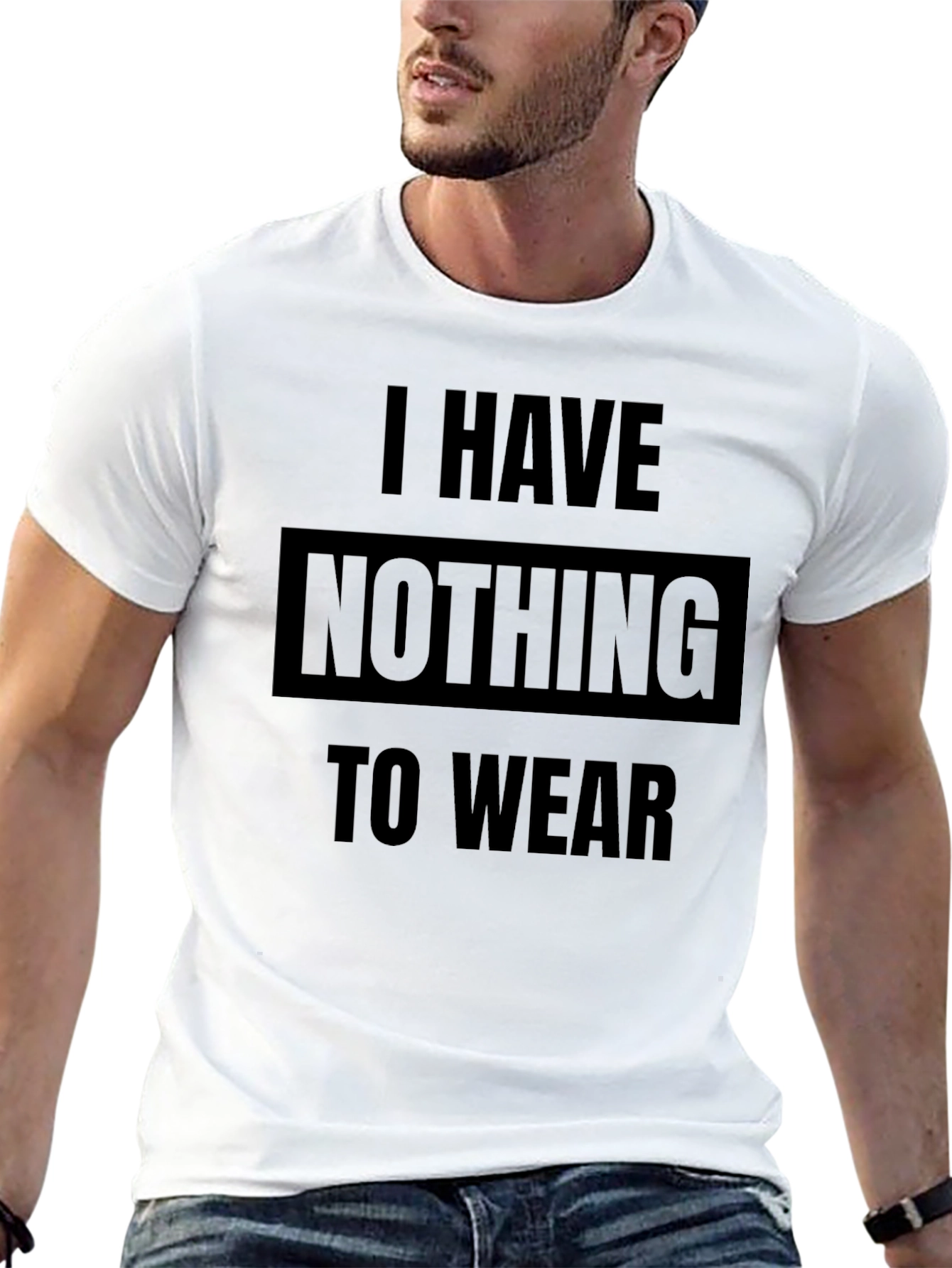 Funny I Have Nothing to Wear Black T-Shirt