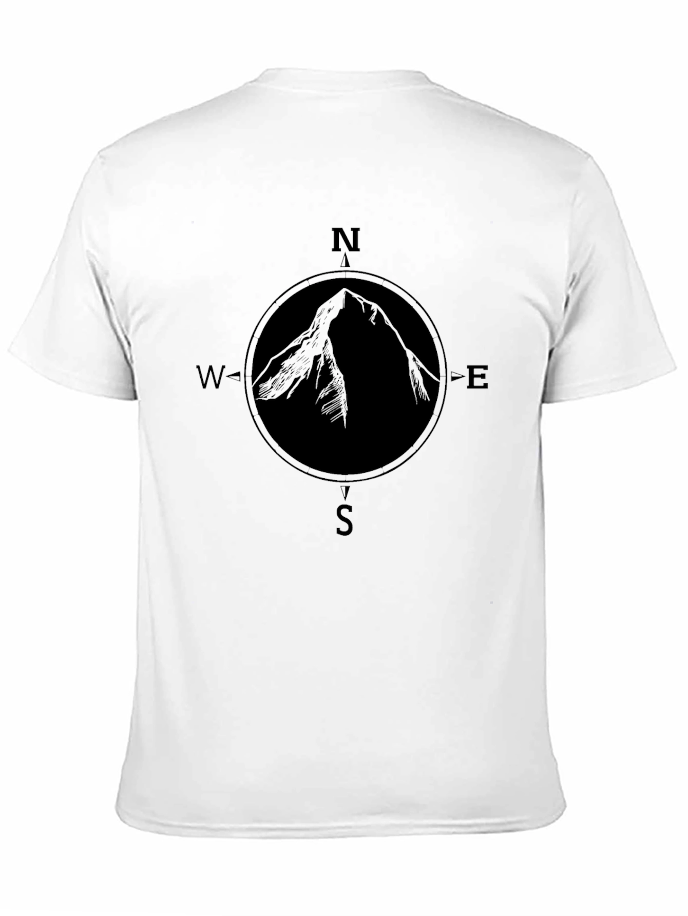 Mountain Compass Graphic Tee - Black