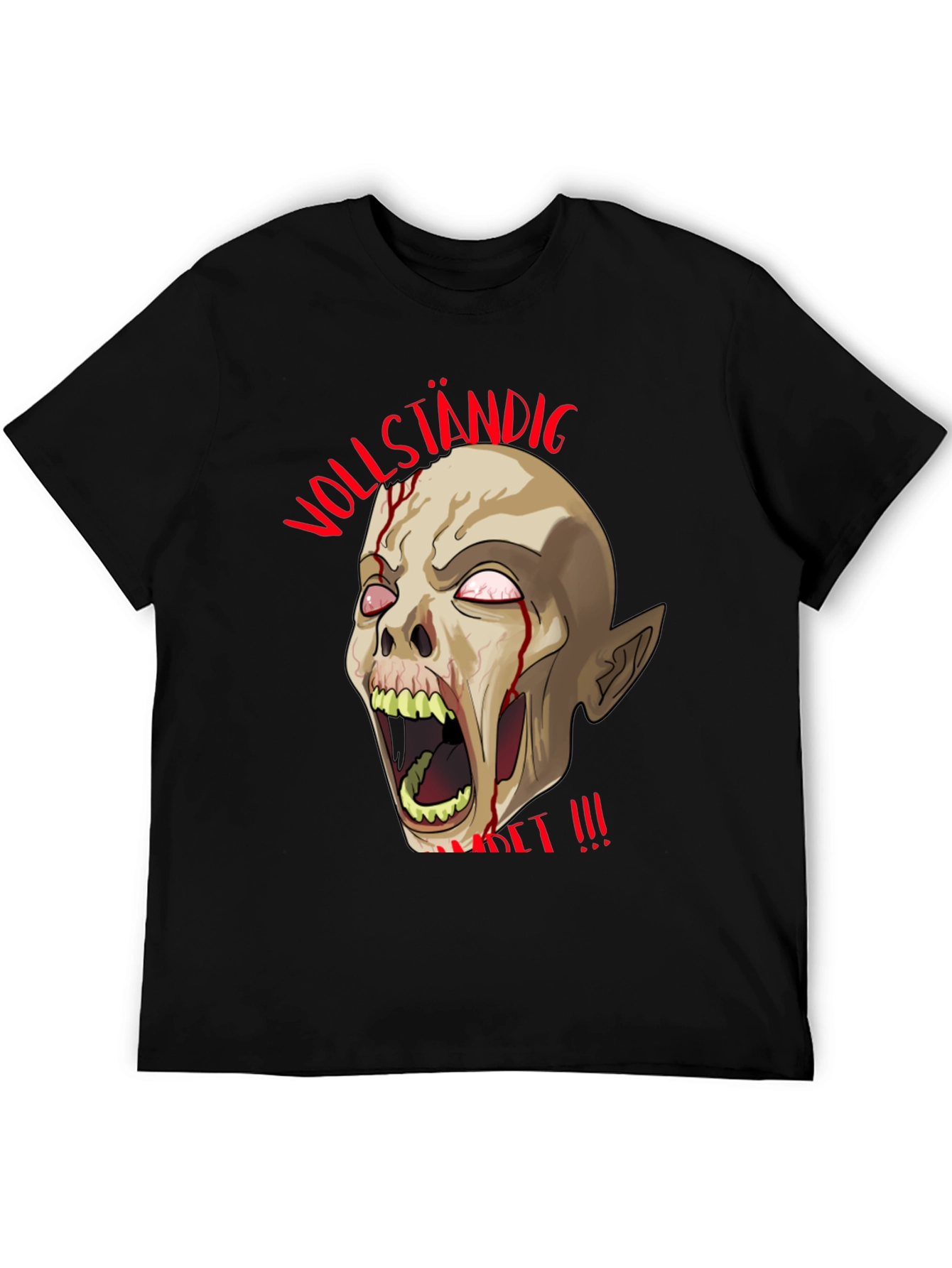 Zombie T-Shirt - Vollständig Zersetzt !!! Black Graphic Tee