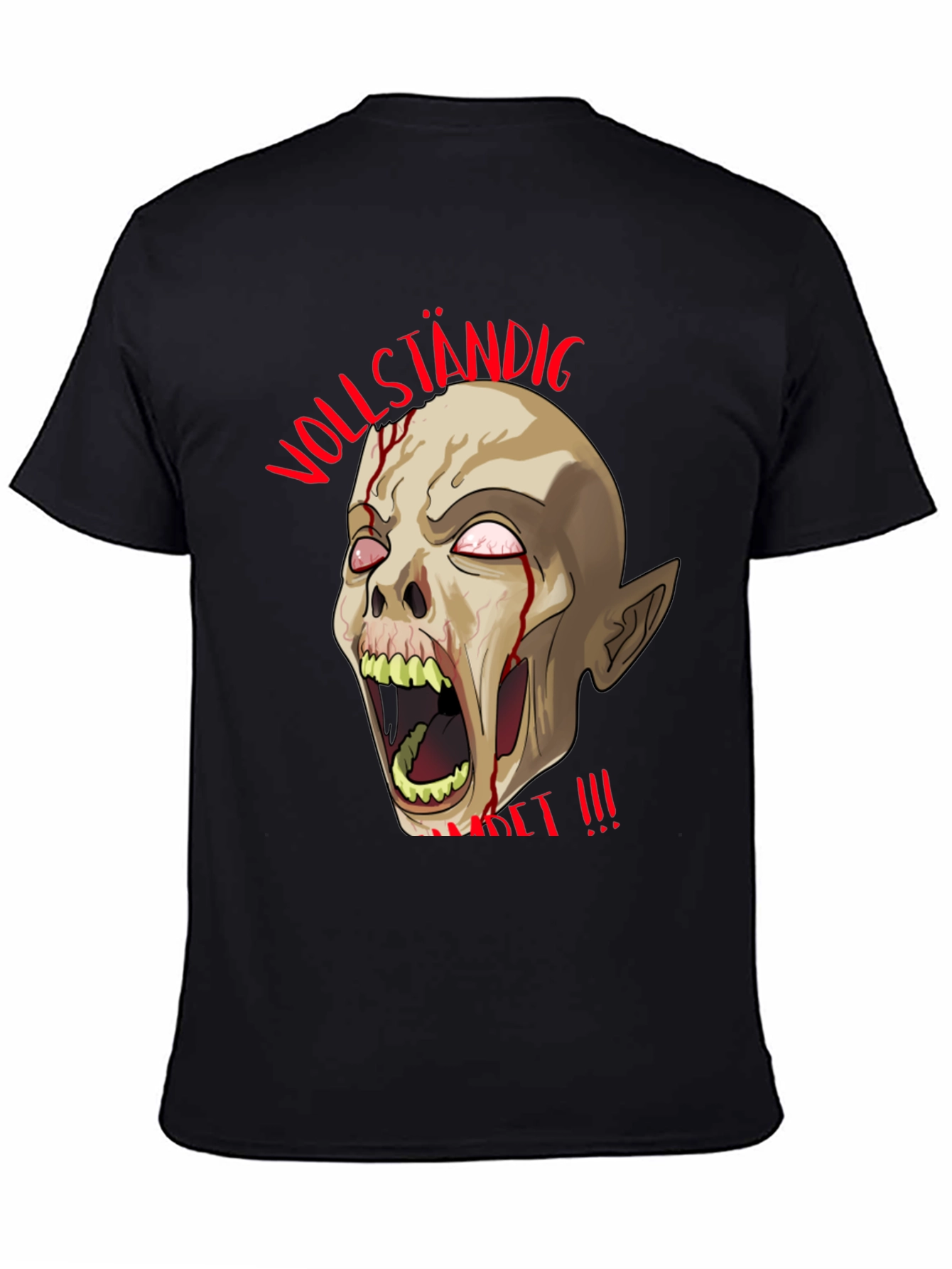 Zombie T-Shirt - Vollständig Zersetzt !!! Black Graphic Tee