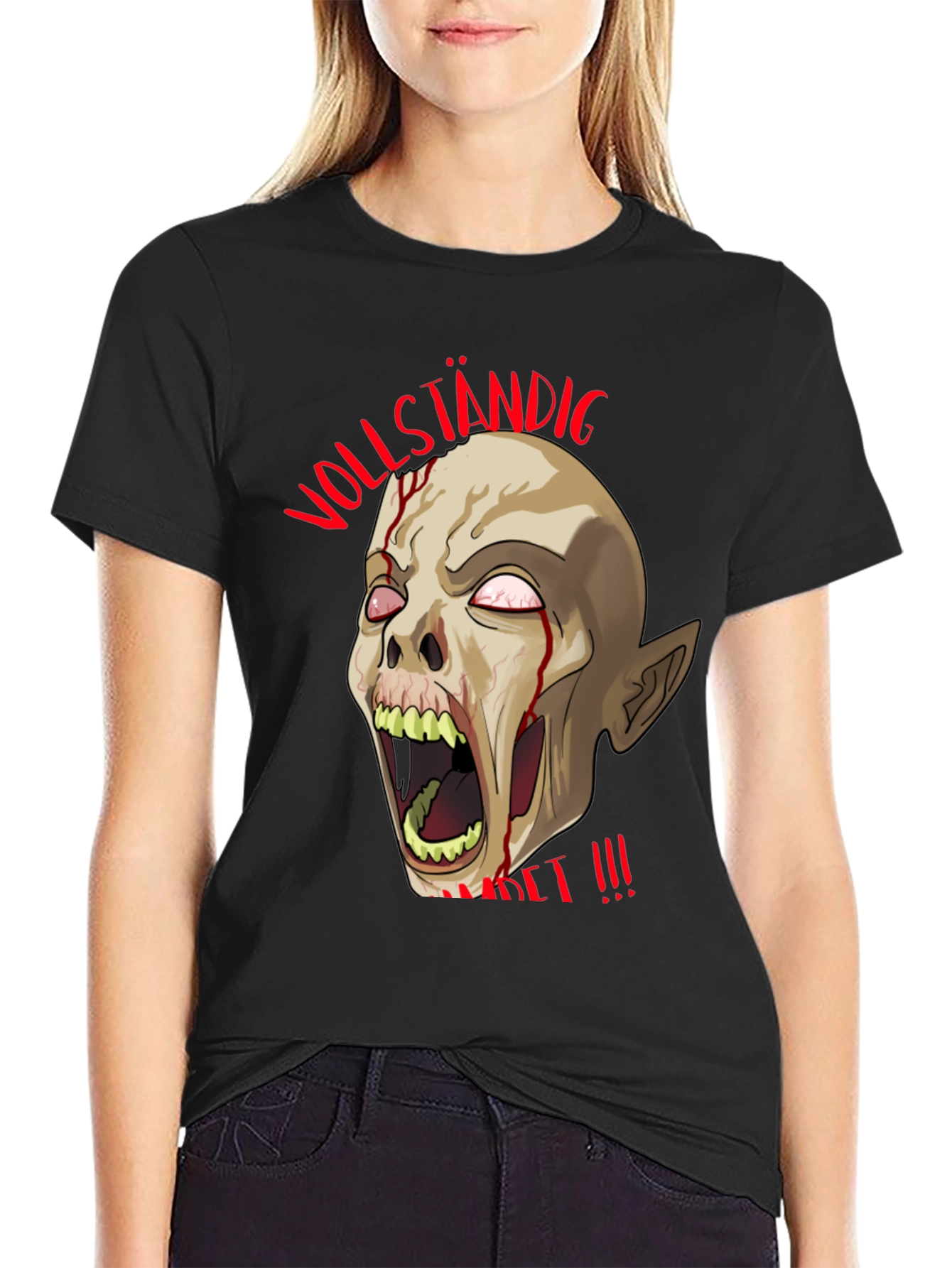Zombie T-Shirt - Vollständig Zersetzt !!! Black Graphic Tee