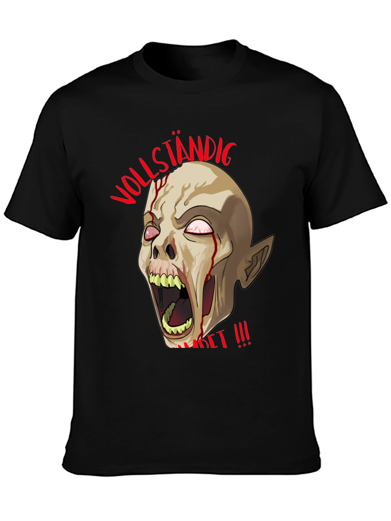 Zombie T-Shirt - Vollständig Zersetzt !!! Black Graphic Tee