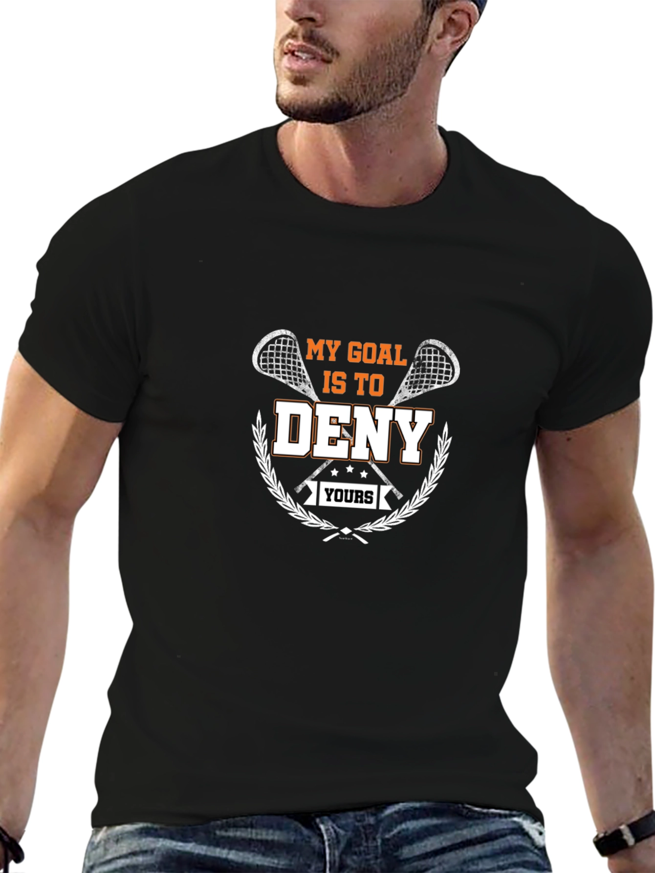 Lacrosse My Goal Is to Deny Yours T-Shirt