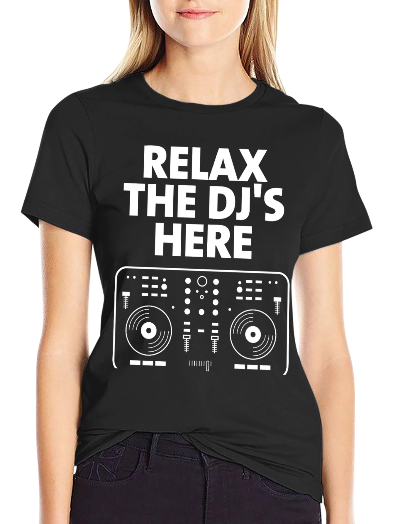 Relax the DJs Here Graphic Tee