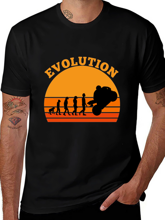 Evolution of Moto Black T-Shirt